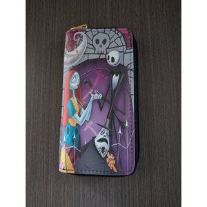 Nightmare Before Christmas Jack Skellington Zip Wallet Large Capacity Gothic